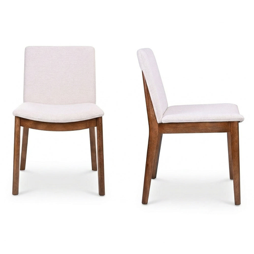 Virginia Mid-Century Modern Scandinavian Dining Chair with Fabric Upholstery - MidinMod