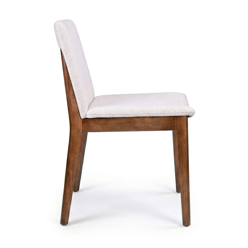 Virginia Mid-Century Modern Scandinavian Dining Chair with Fabric Upholstery - MidinMod