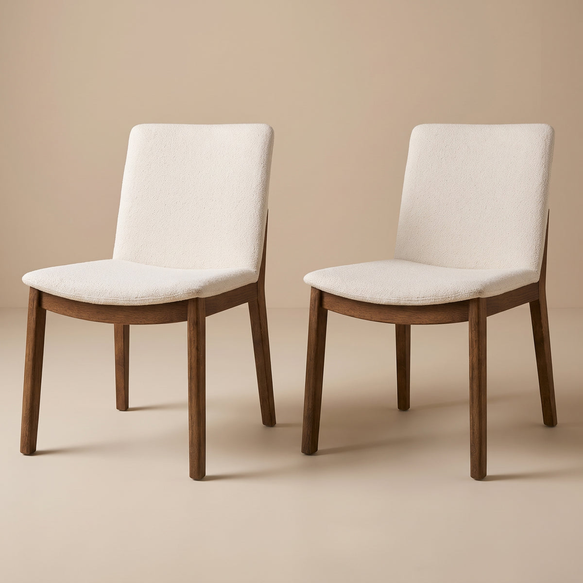 Virginia Mid-Century Modern Scandinavian Dining Chair with Fabric Upholstery - MidinMod