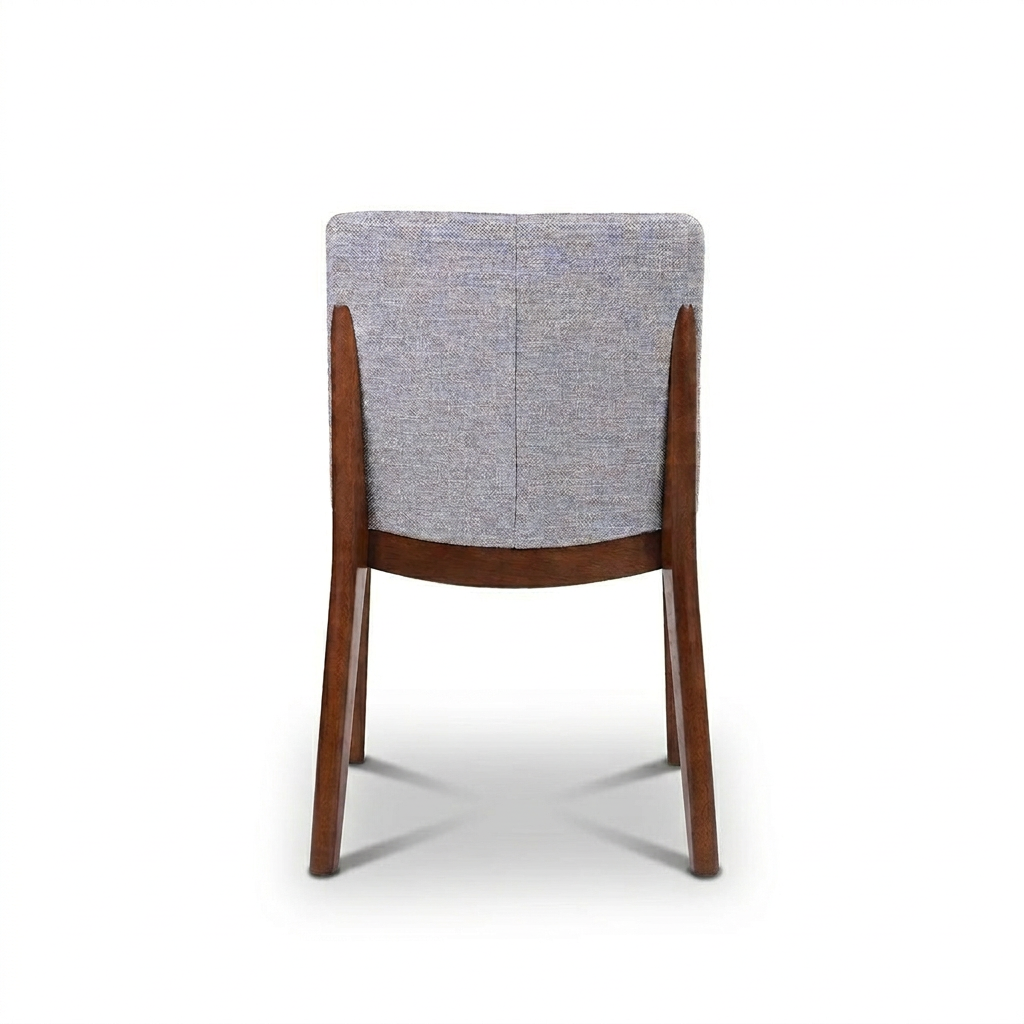 Virginia Mid-Century Modern Scandinavian Dining Chair with Fabric Upholstery - MidinMod