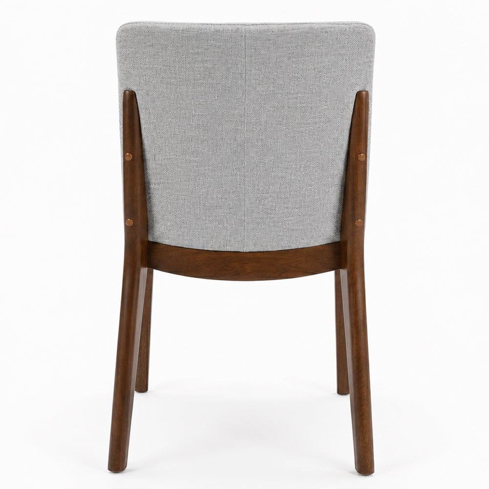Virginia Mid-Century Modern Scandinavian Dining Chair with Fabric Upholstery - MidinMod