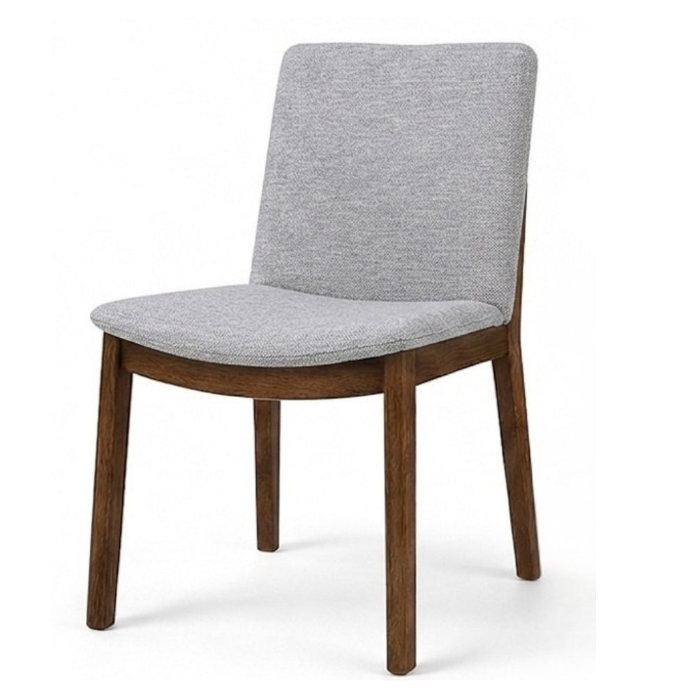 Virginia Mid-Century Modern Scandinavian Dining Chair with Fabric Upholstery - MidinMod