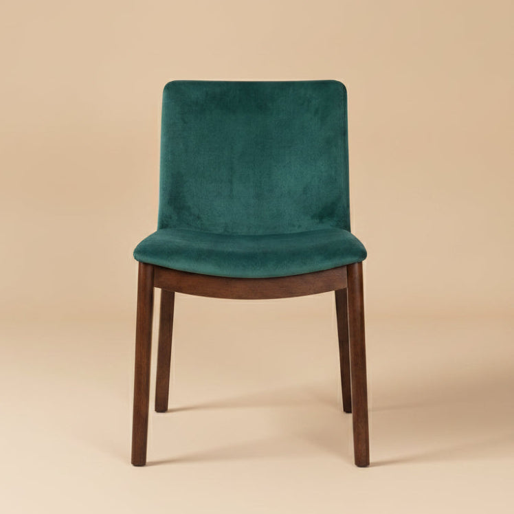 Virginia Mid-Century Modern Scandinavian Dining Chair with Fabric Upholstery - MidinMod