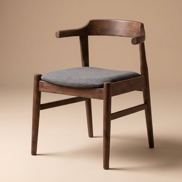 Zola Modern Grey Fabric Dining Chair Set | Danish-Inspired Seating | MidinMod