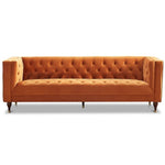 Houston Modern Sofa - Burnt Orange Velvet | MidinMod | TX | Best Furniture stores in Houston