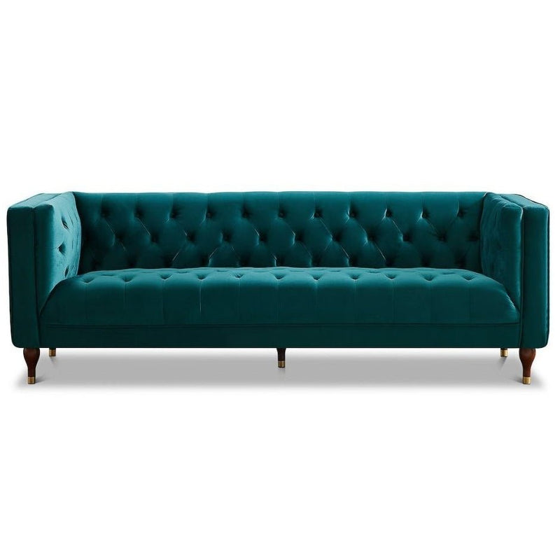 Houston Modern Sofa (Teal - Velvet) | Mid in Mod | Houston TX | Best Furniture stores in Houston