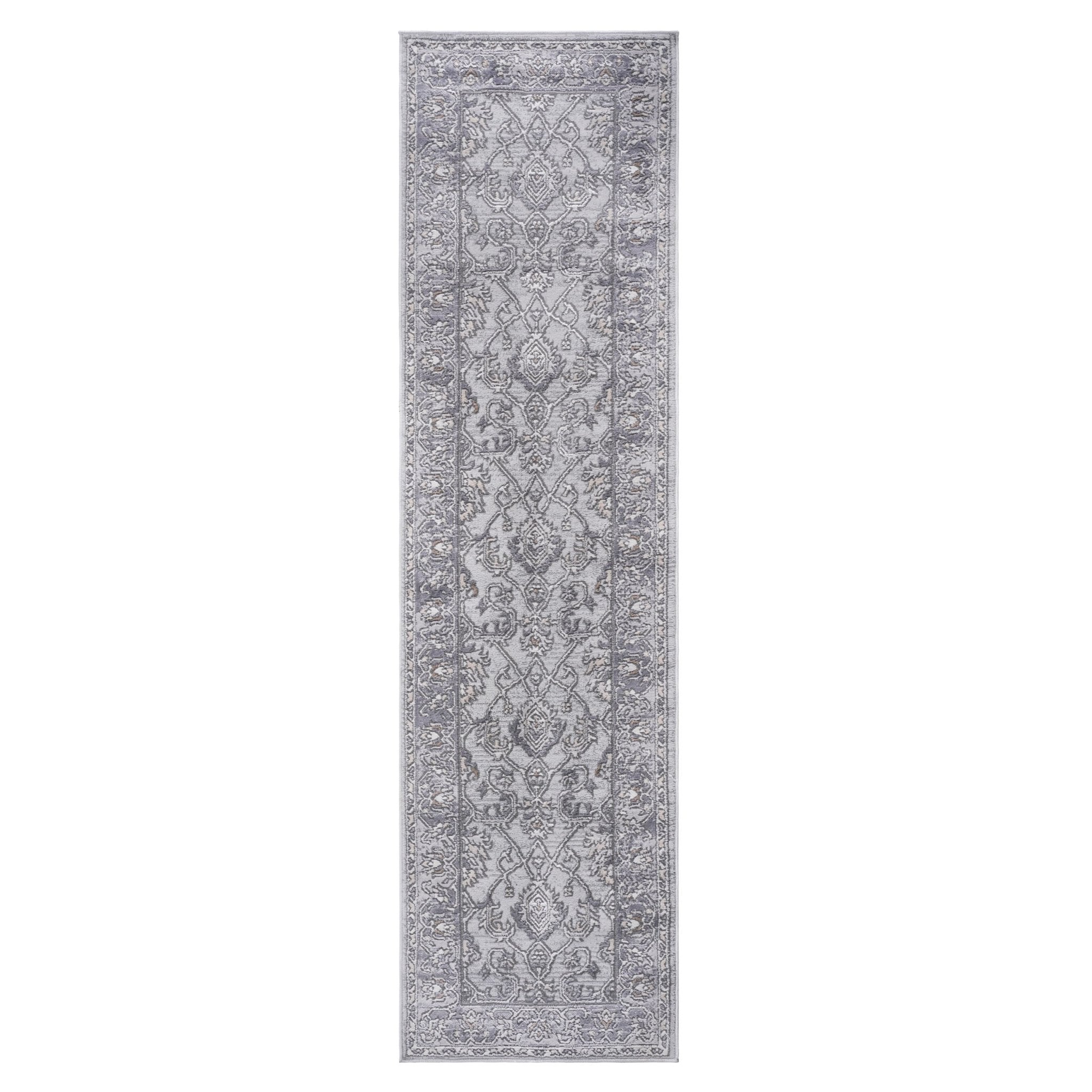 Marfi Ivory-Grey Runner Rug 2'2'' x 8' - MidinMod