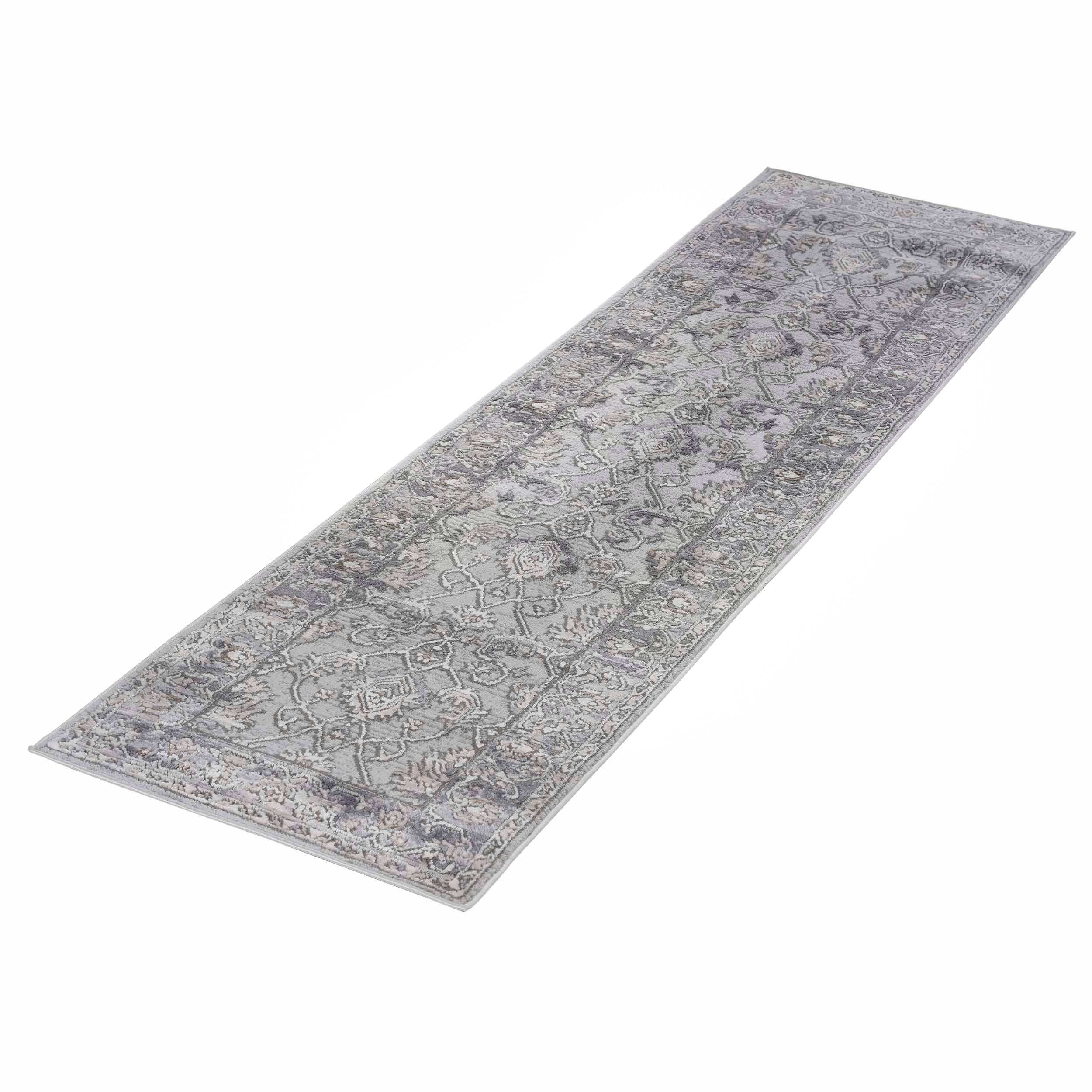 Marfi Ivory-Grey Runner Rug 2'2'' x 8' - MidinMod