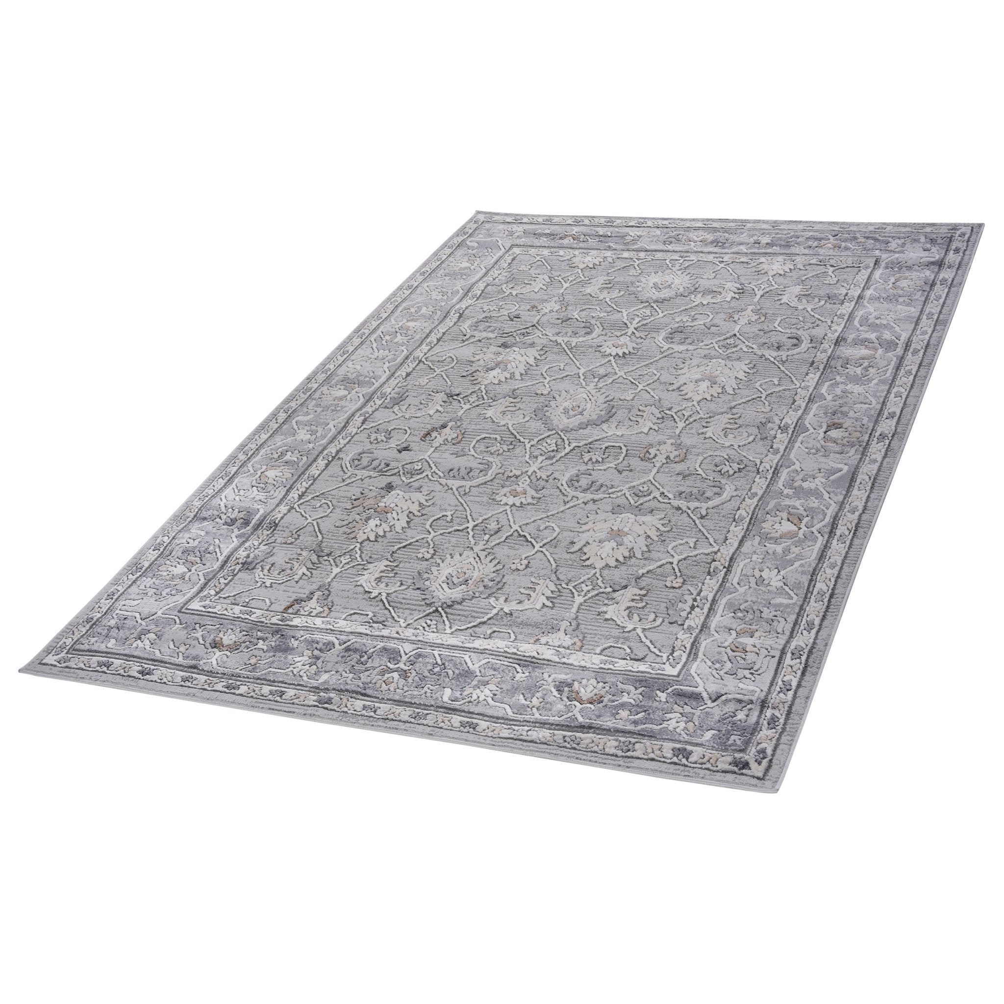 Marfi Ivory - Grey Rug Size 6'7'' x 9' - MidinMod