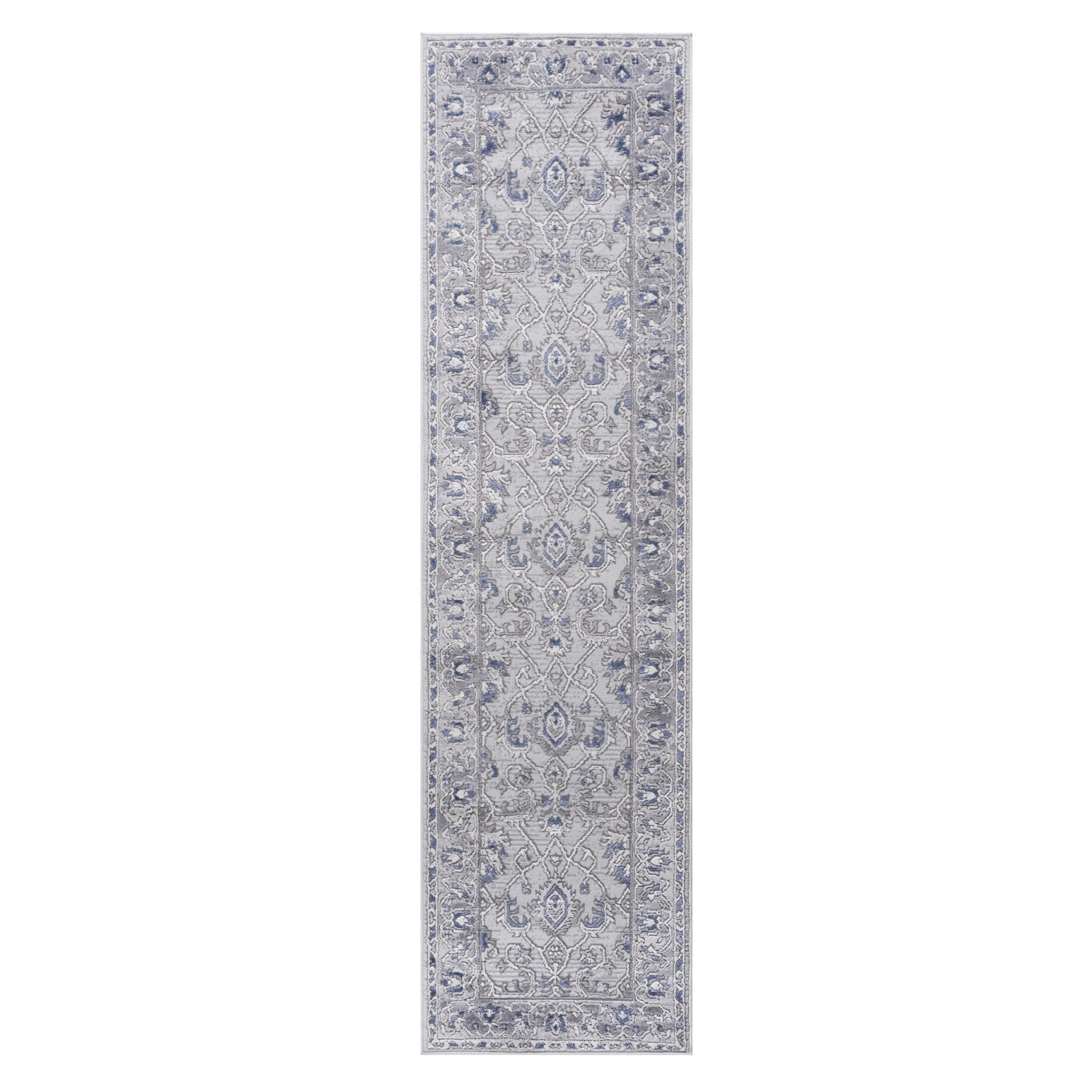 Marfi Grey-Blue Runner Rug 2'2'' x 8' - MidinMod