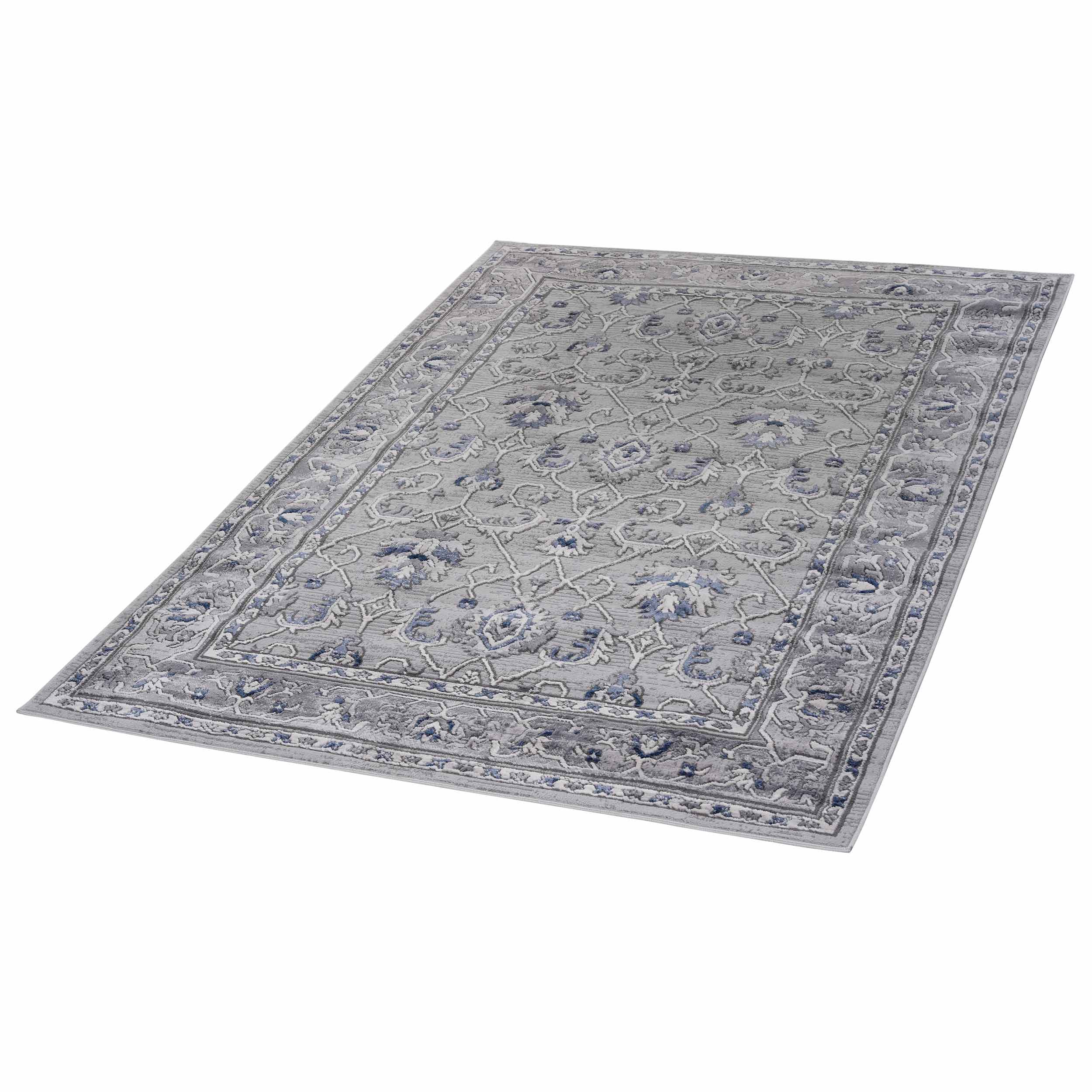 Marfi Grey - Blue Rug Size 5'3'' x 7'6'' - MidinMod