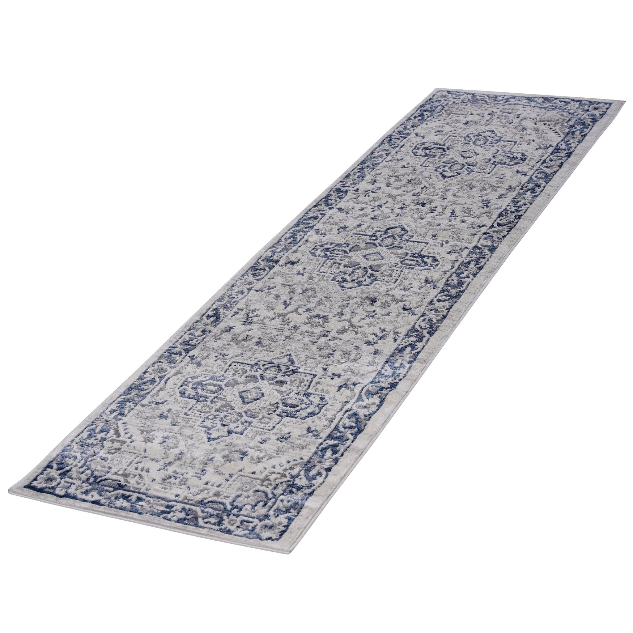 Marfi Blue-Grey Runner Rug 2'2'' x 8' - MidinMod