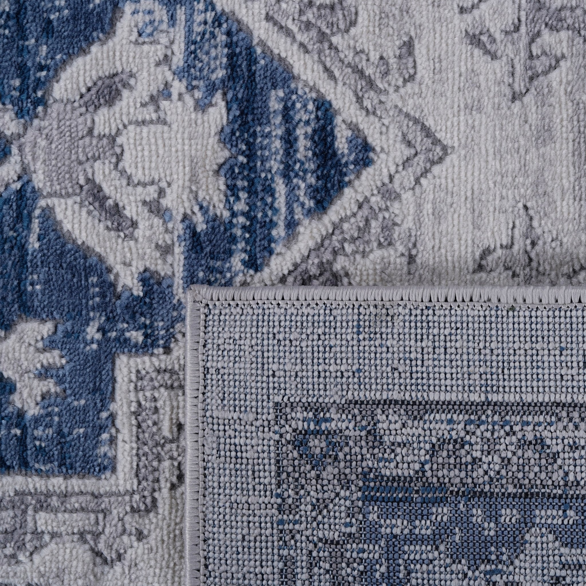 Marfi Blue - Grey Rug Size 5'3'' x 7'6'' - MidinMod