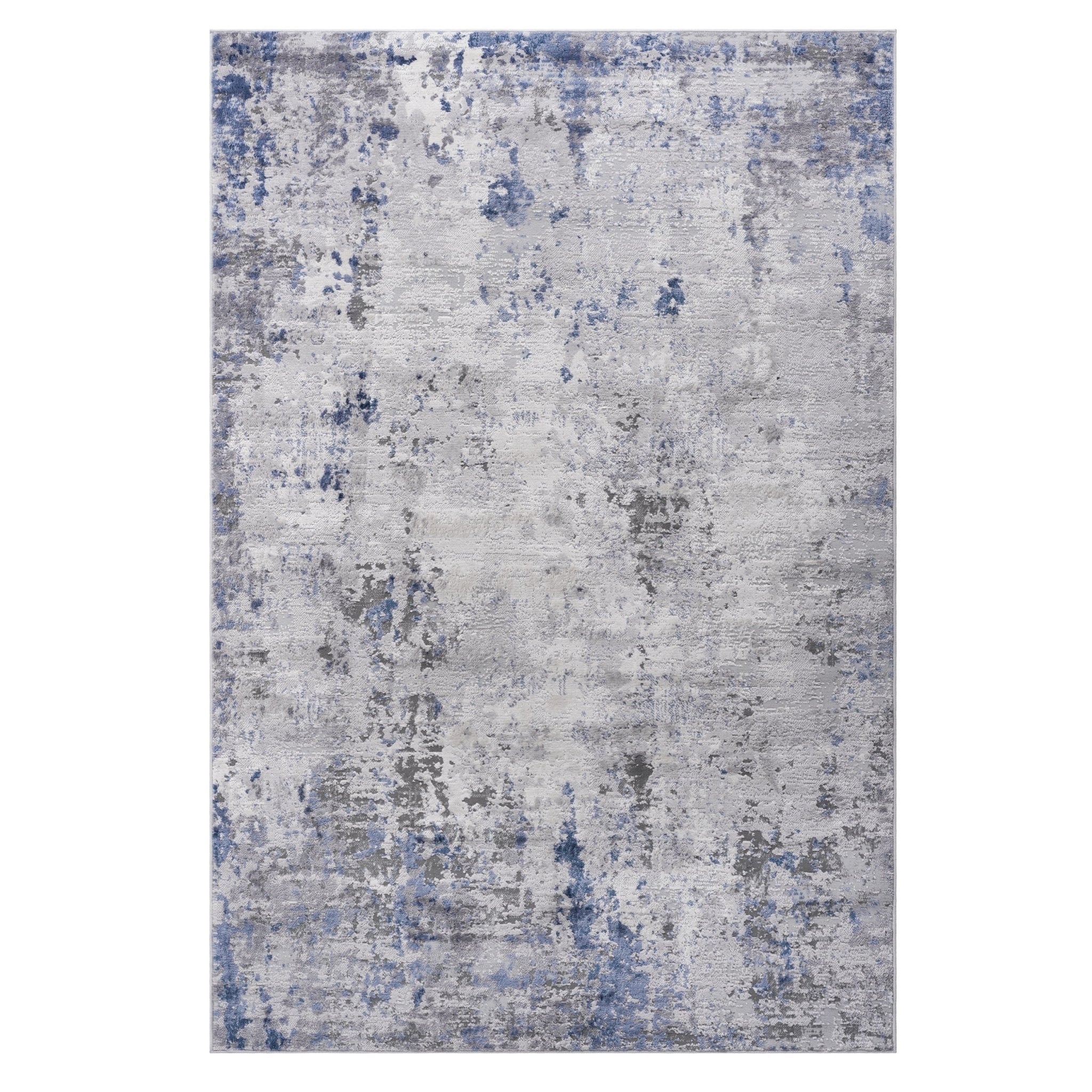 Marfi Silver-Blue Rug Size 6'7'' x 9' - MidinMod