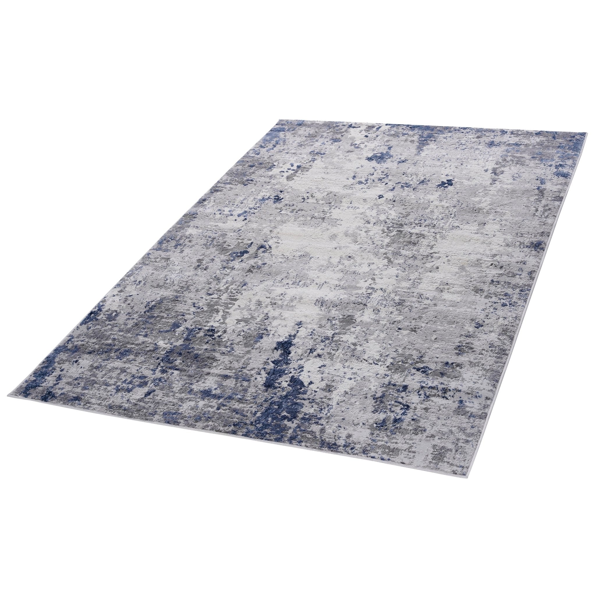 Marfi Silver-Blue Rug Size 6'7'' x 9' - MidinMod