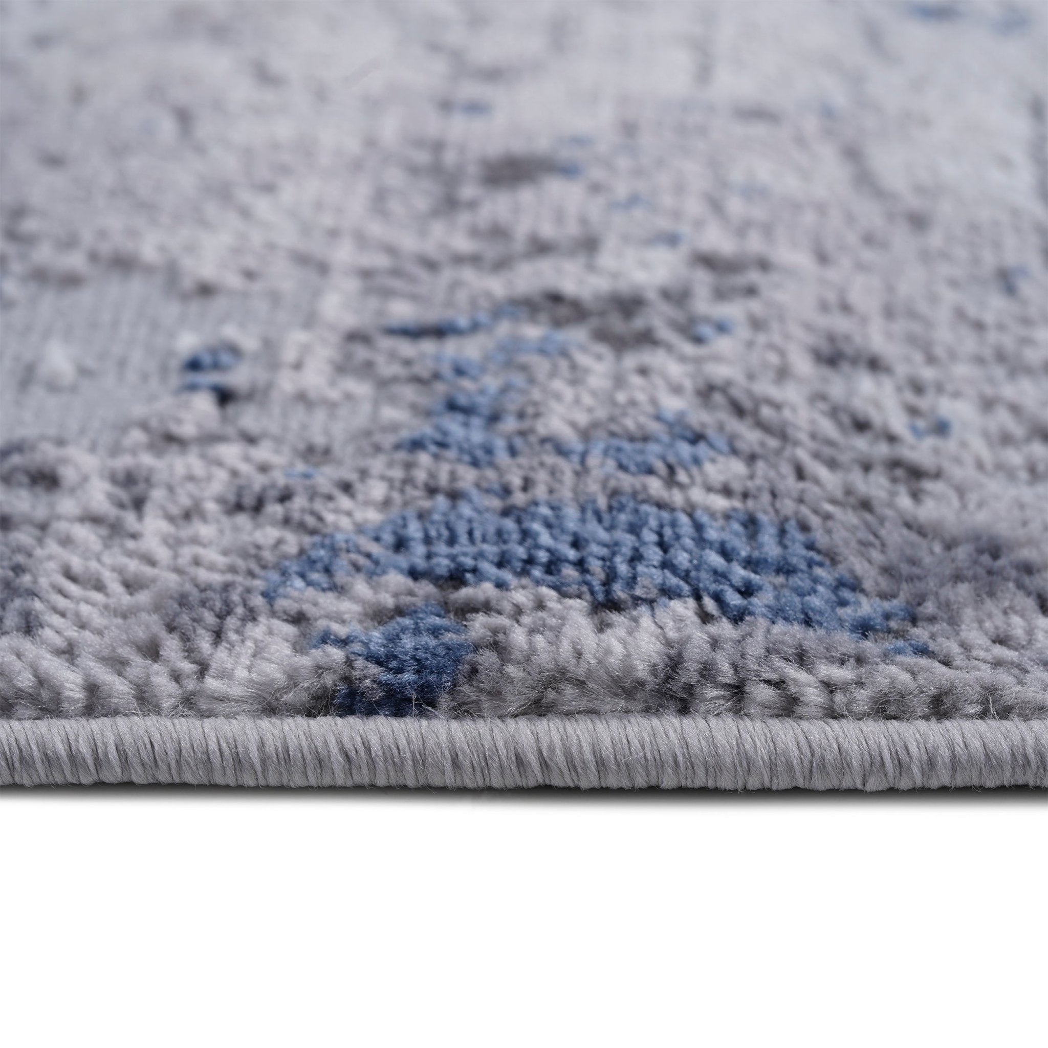 Marfi Silver-Blue Rug Size 6'7'' x 9' - MidinMod