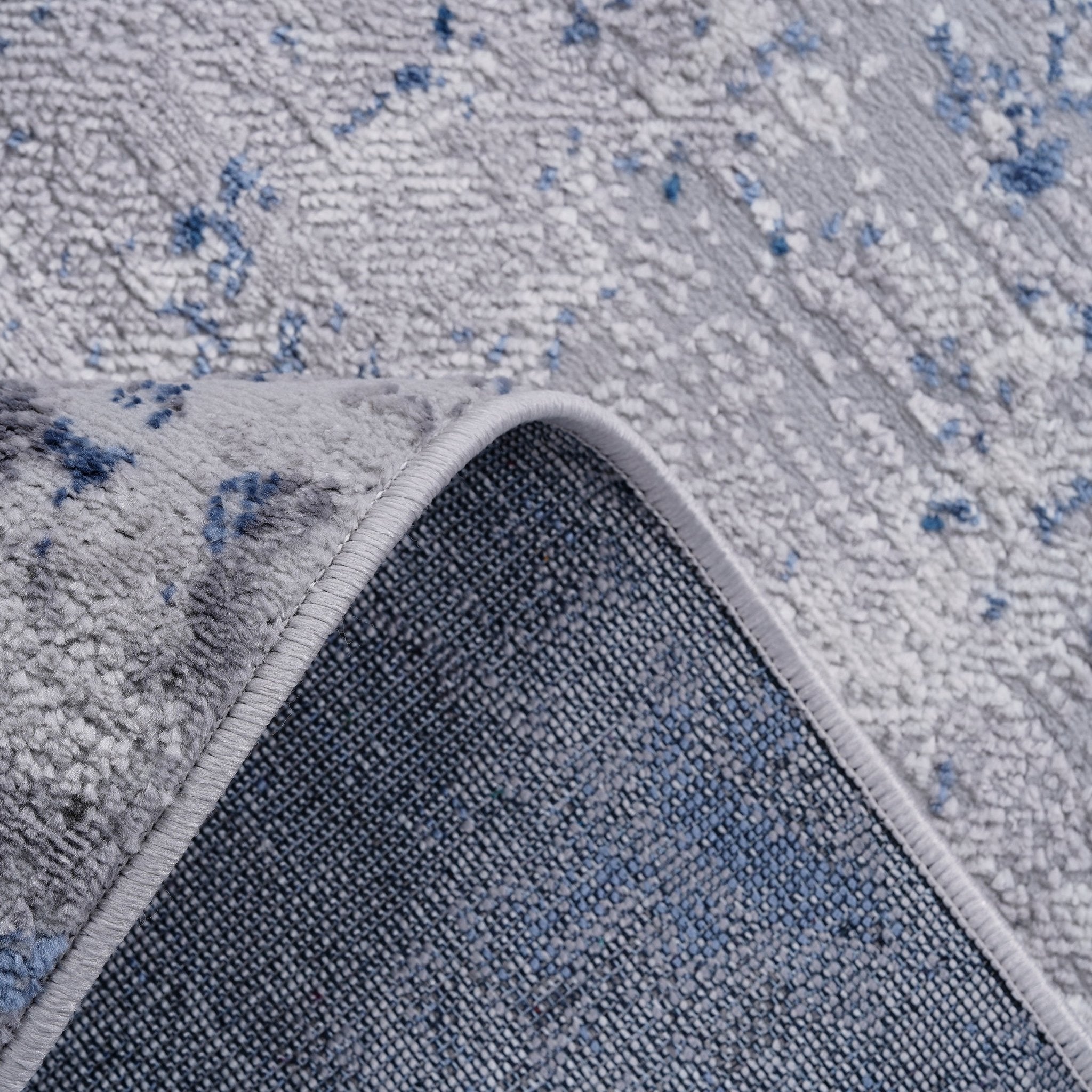 Marfi Silver-Blue Rug Size 5'3'' x 7'6" | Mid in Mod | Houston TX | Best Furniture stores in Houston