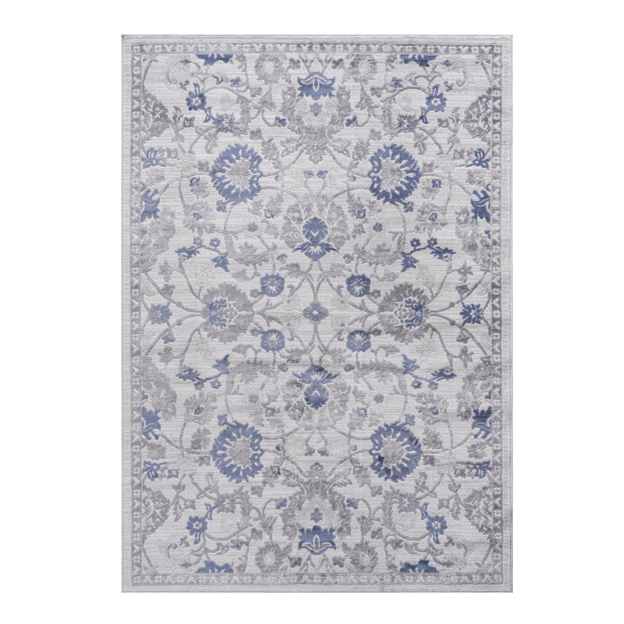 Marfi Blue - Silver Rug Size 5'3'' x 7'6'' - MidinMod