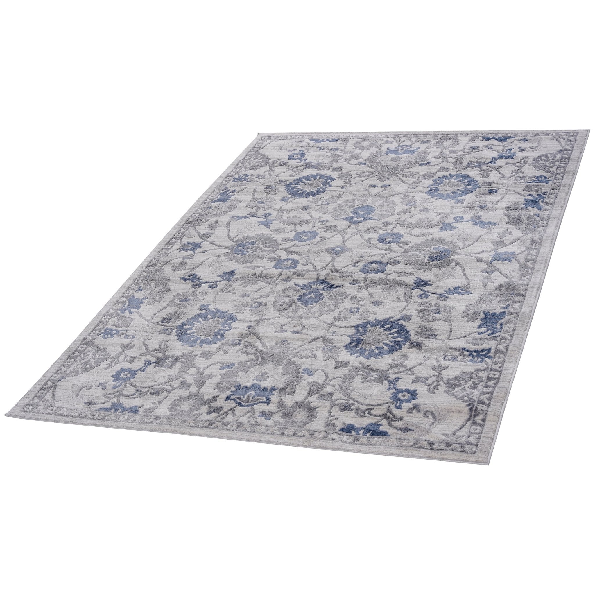 Marfi Blue - Silver Rug Size 5'3'' x 7'6'' - MidinMod