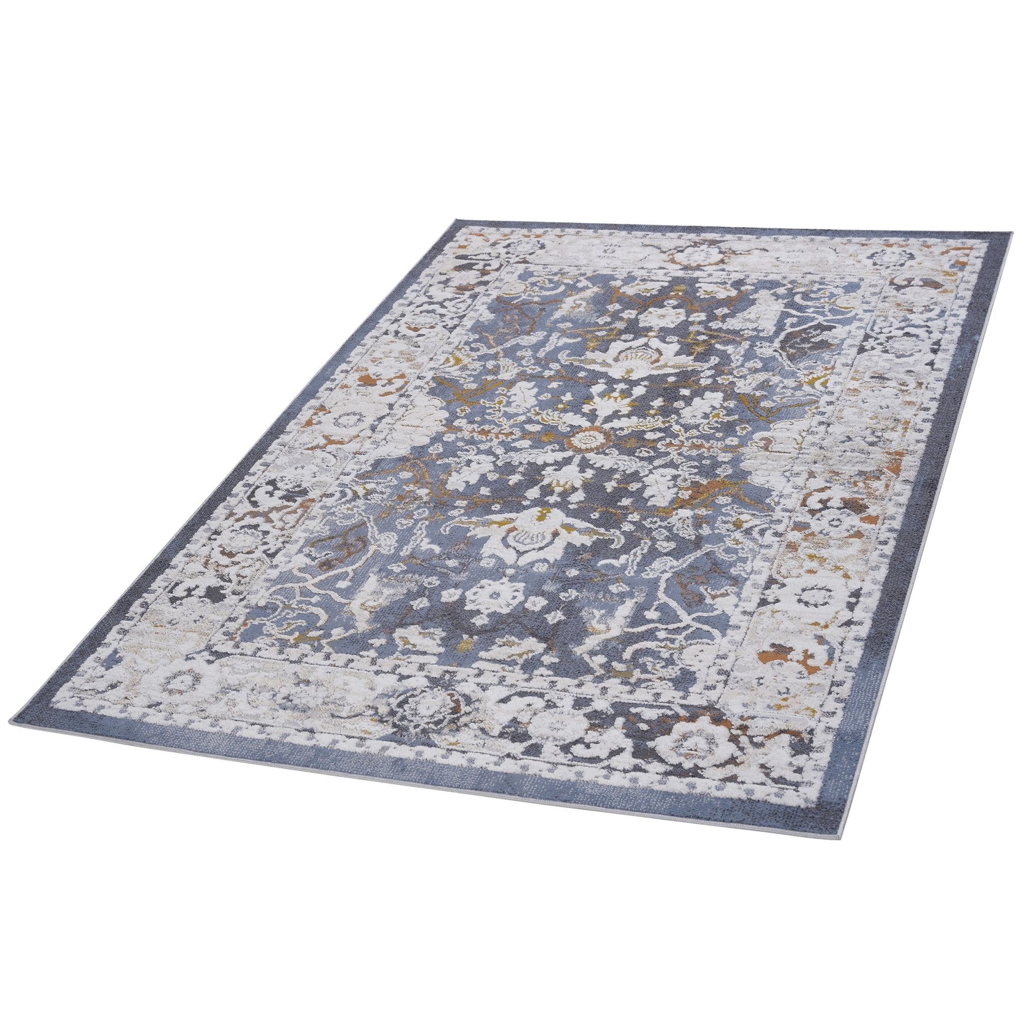 Payas Blue Rug Size 5'3'' x 7'6'' - MidinMod