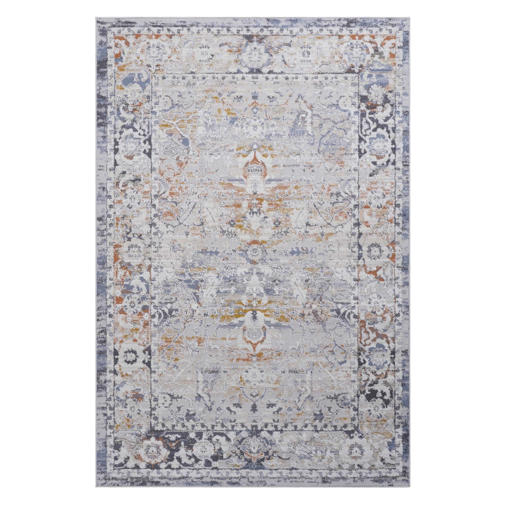 Payas Ivory - Grey Rug Size 5'3'' x 7'6'' - MidinMod