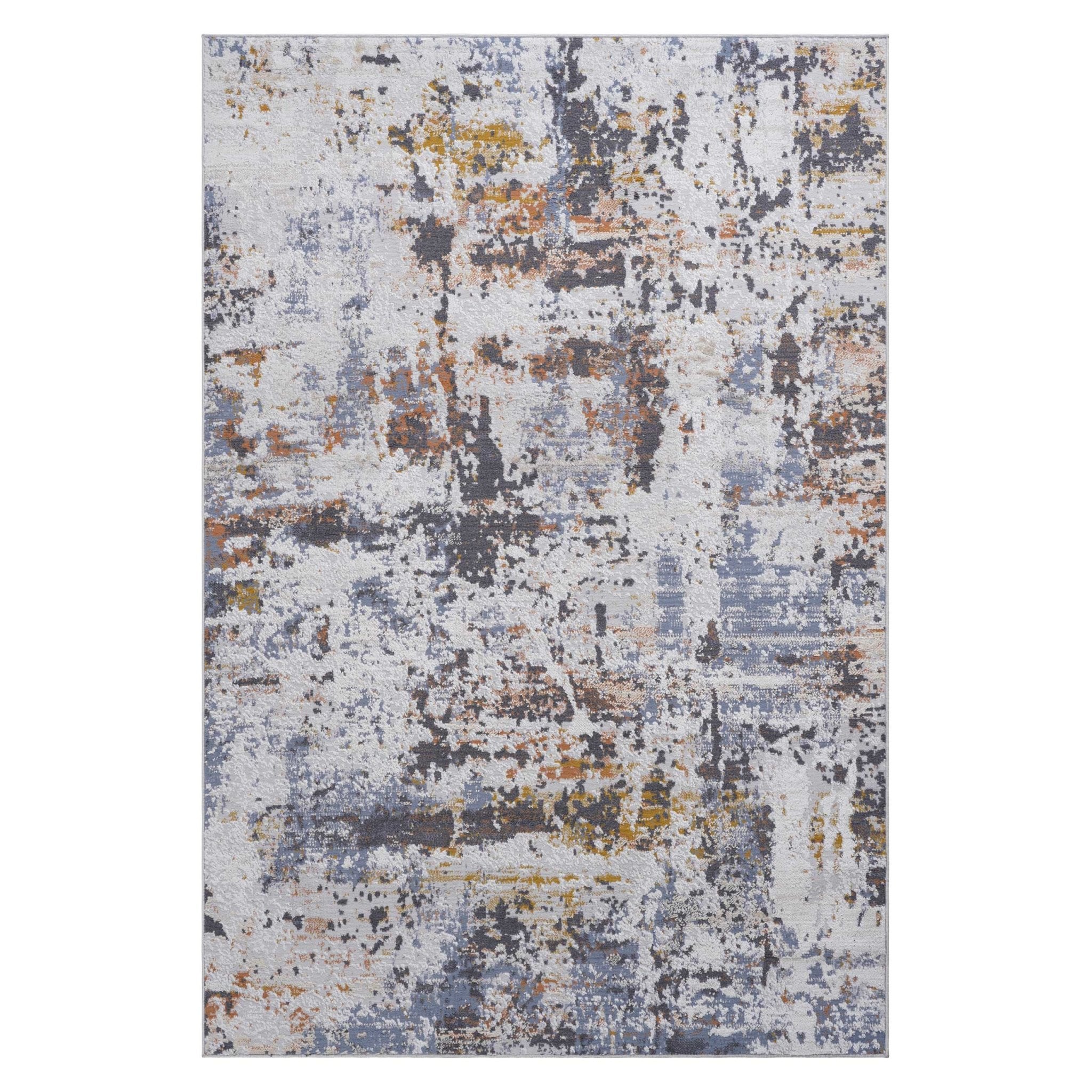 Payas Ivory - Blue Rug Size 7'9'' x 10' - MidinMod