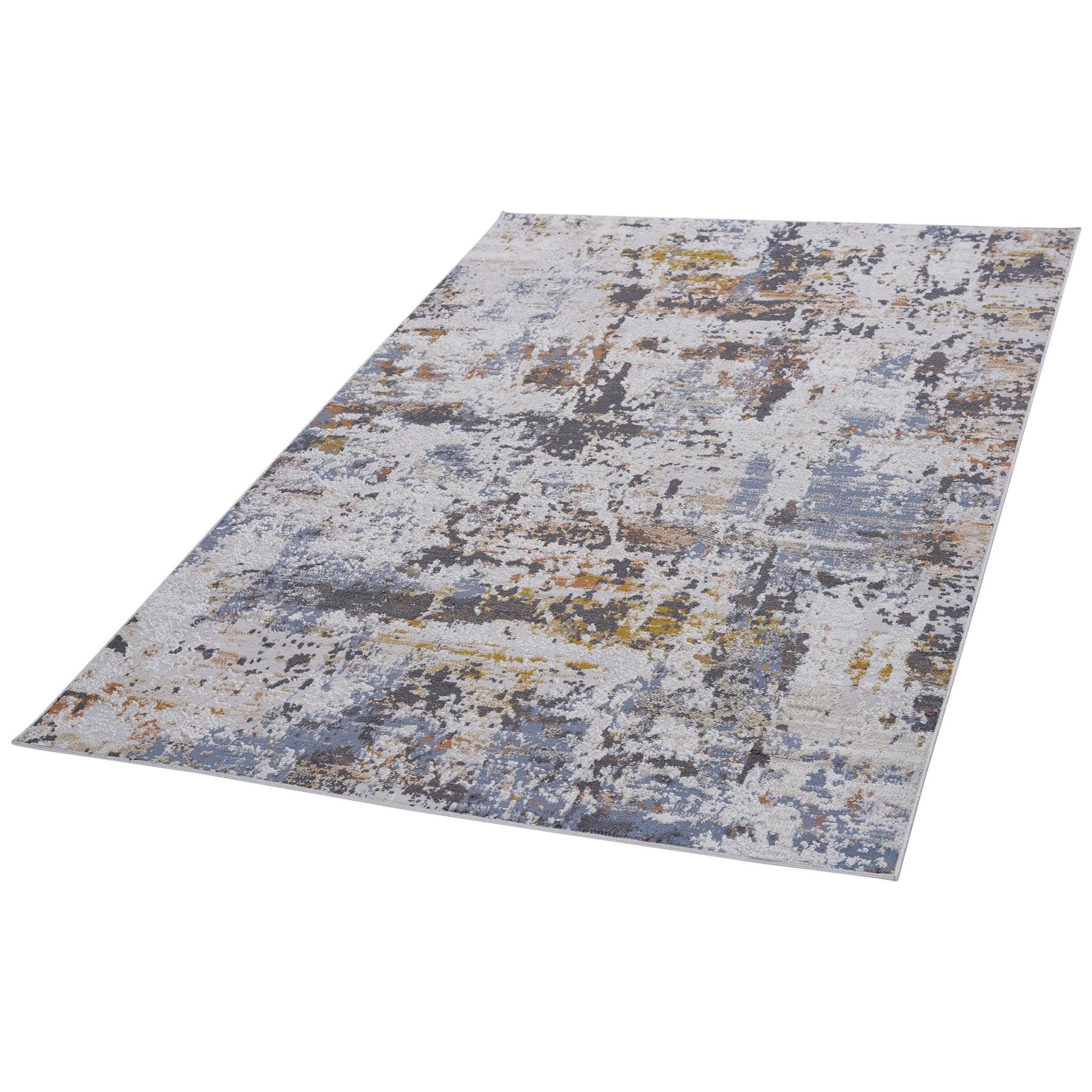 Payas Ivory - Blue Rug Size 7'9'' x 10' - MidinMod