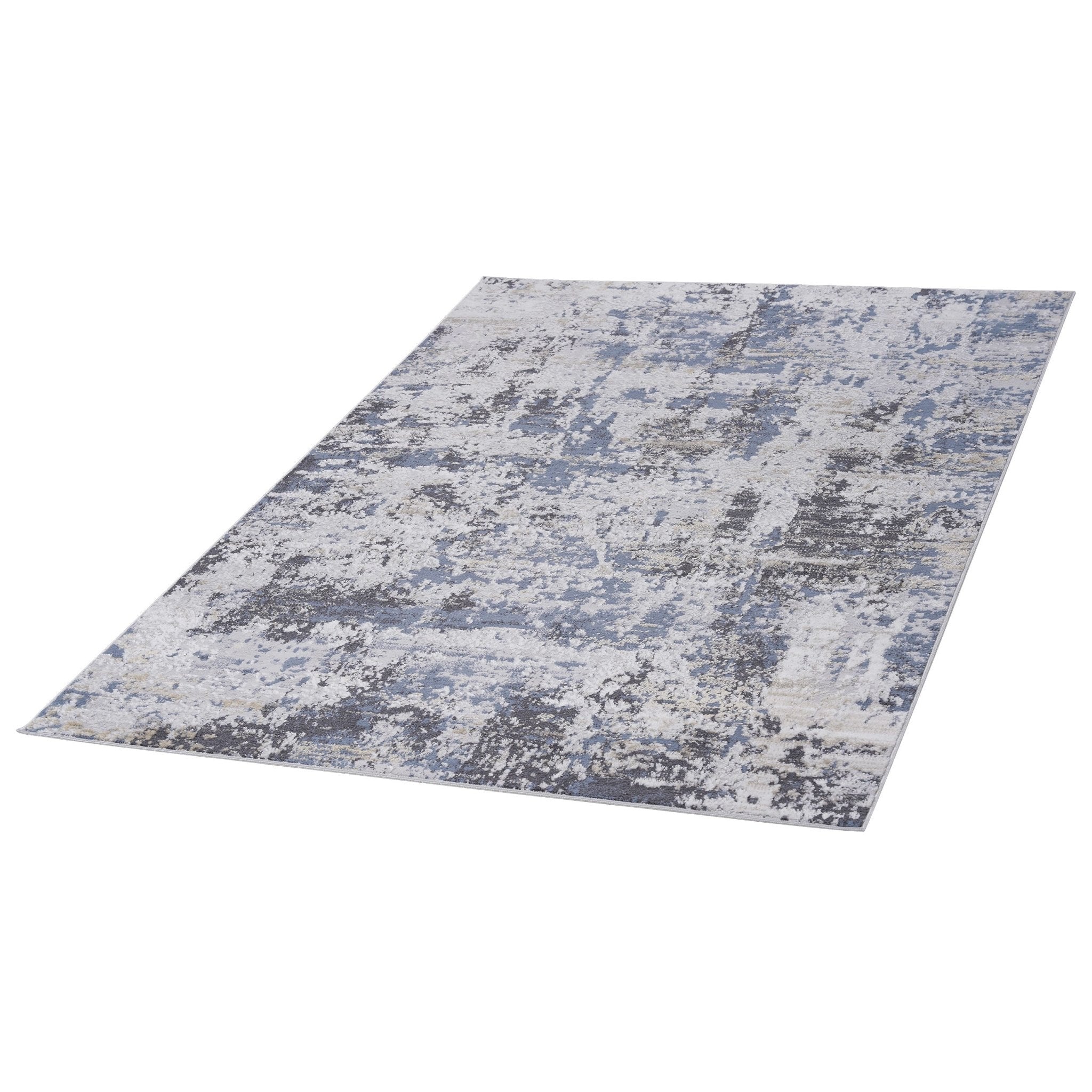 Payas Grey Denim Rug Size 6'7'' x 9' - MidinMod