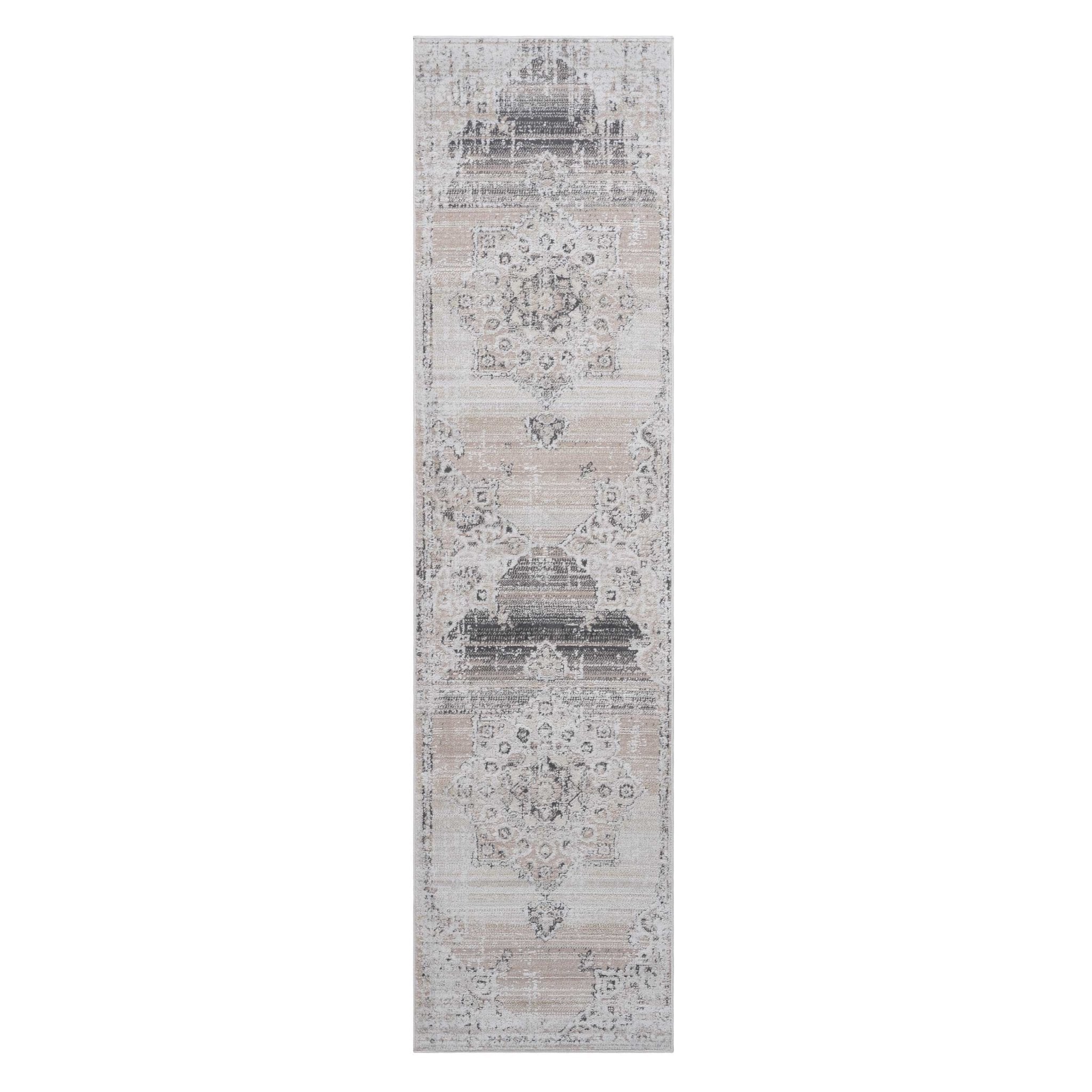 Payas Cream-Beige Runnner Rug Size 2'2'' x 8' - MidinMod