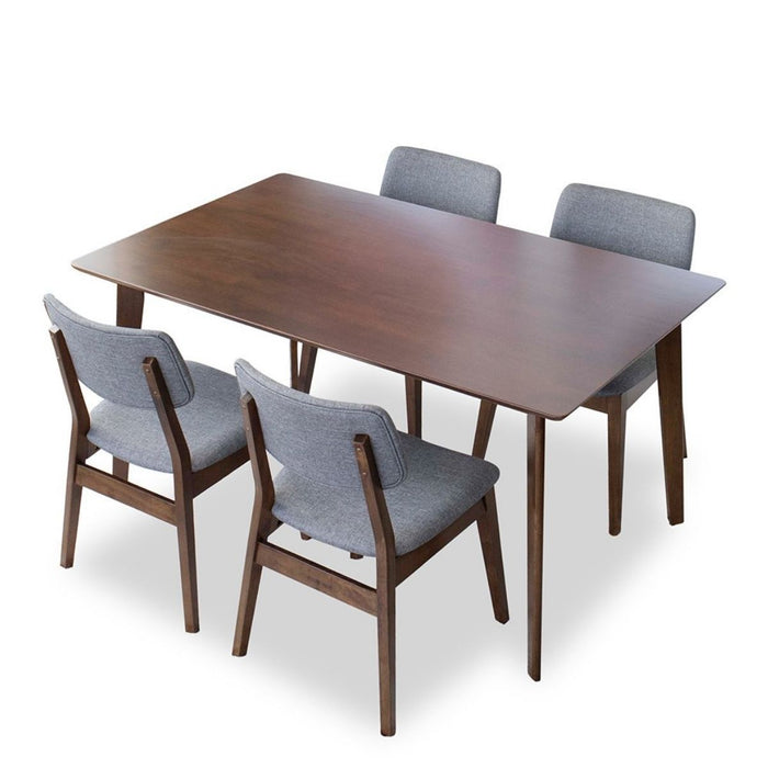 Abbott Dining set with 4 Abbott chairs Large | Mid in Mod | Houston TX | Best Furniture stores in Houston