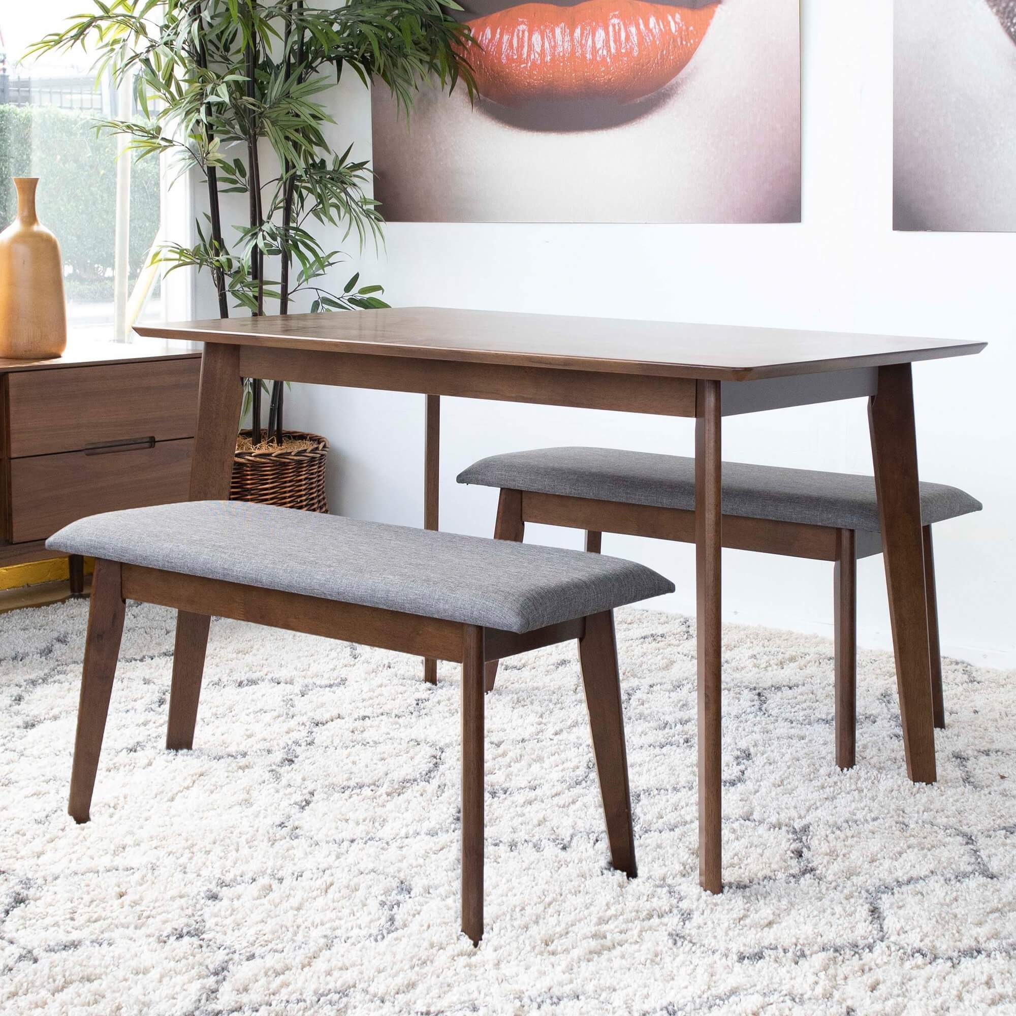 Small table bench discount set