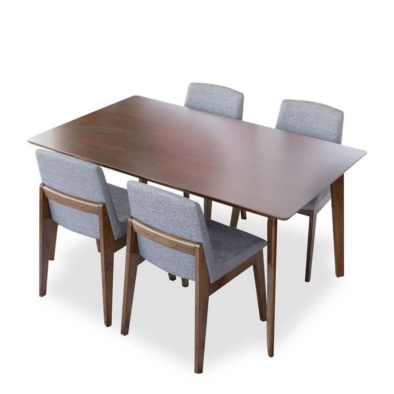 Abbott Dining set - 4 Ohio Dark Gray Chairs Large | MidinMod | TX | Best Furniture stores in Houston