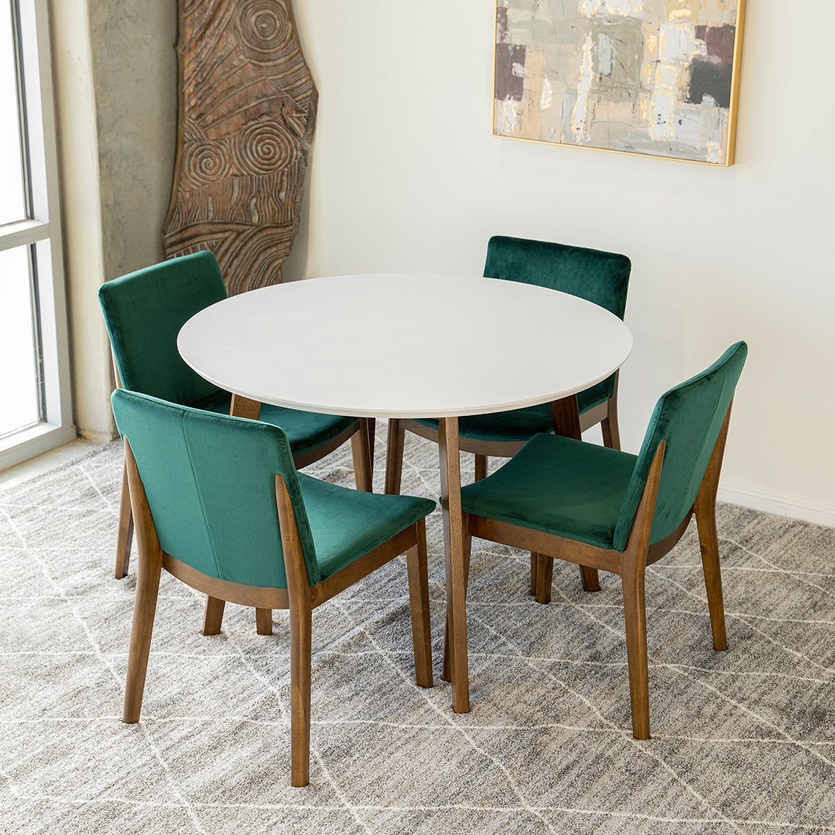 Green dining best sale room set