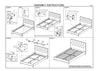 Ashton Queen Size Dark Gray Platform Bed  | MidinMod | Houston TX | Best Furniture stores in Houston