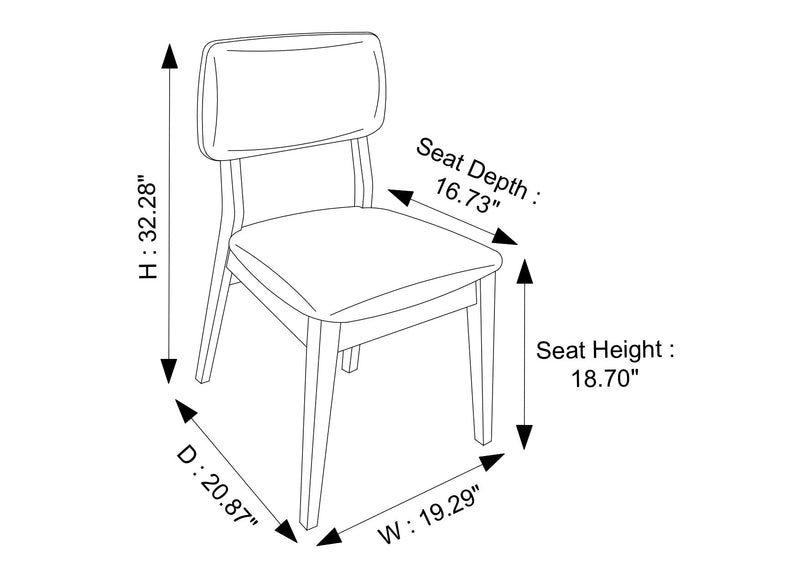 Abbott Dining set - 2 Abbott Chairs & 1 Abbott Bench | MidinMod | TX | Best Furniture stores in Houston