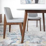 Aliana Dining set with  Light Gray Chairs  | Mid in Mod | Houston TX | Best Furniture stores in Houston