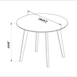 Aliana White Dining Set | 4 Winston Black Leather Chairs | Mid in Mod | Houston TX | Best Furniture stores in Houston