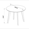 Aliana Dining set with Gray Chairs (White) | Mid in Mod | Houston TX | Best Furniture stores in Houston