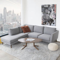Modern Sectional Sofa (Gray) | Mid in Mod | Houston TX | Best Furniture stores in Houston