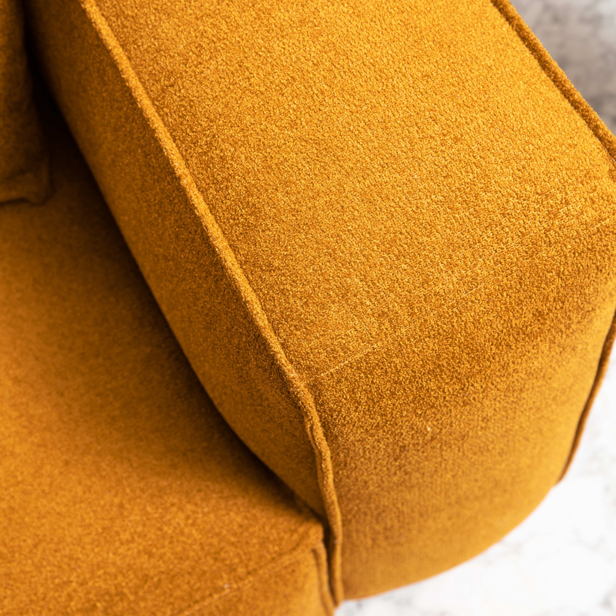 Barcelona Modern Dark Yellow Boucle Sofa - MidinMod