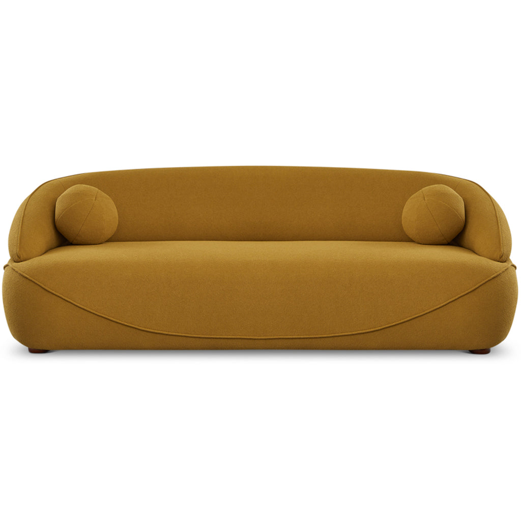 Brody Sofa - Mustard Yellow Boucle | Mid in Mod | Houston TX | Best Furniture stores in Houston