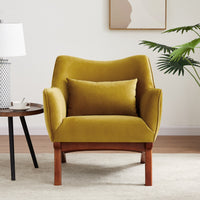 Casper Lounge Chair (Gold - Velvet) | Mid in Mod | Houston TX | Best Furniture stores in Houston