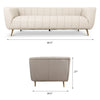 Clodine Sofa - Cognac Leather Couch | MidinMod | Houston TX | Best Furniture stores in Houston