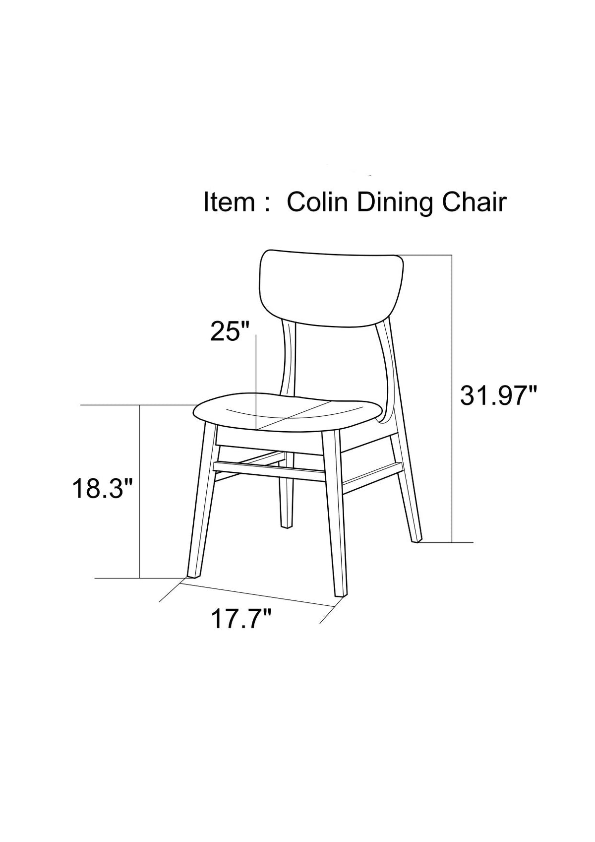 Fiona Dining set with 4 Collins Dining Chairs (Grey) - MidinMod Houston Tx Mid Century Furniture Store - Dining Tables 8