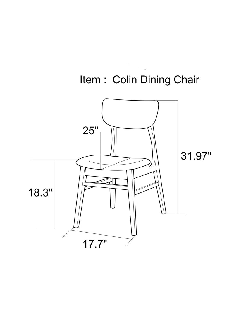 Fiona Dining set with 4 Collins Dining Chairs (Grey) - MidinMod Houston Tx Mid Century Furniture Store - Dining Tables 8