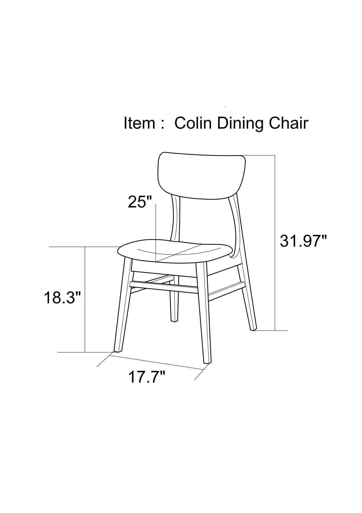 Collins Dining Chair Grey Set of 2 - MidinMod