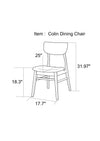 Selena Dining Set - 4 Colins Grey Dining Chairs | MidinMod | TX | Best Furniture stores in Houston