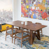 Denver Dining set with 4 Zola Dining Chairs (Fabric) | Mid in Mod | Houston TX | Best Furniture stores in Houston