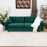 Oregon sofa - Green Velvet  | Mid in Mod | Houston TX | Best Furniture stores in Houston
