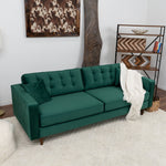 Oregon sofa - Green Velvet  | Mid in Mod | Houston TX | Best Furniture stores in Houston
